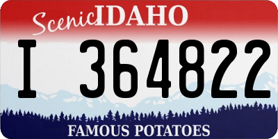 ID license plate I364822