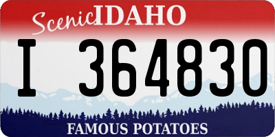 ID license plate I364830