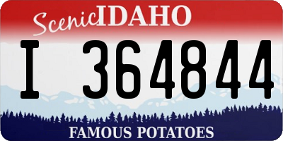 ID license plate I364844