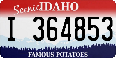 ID license plate I364853