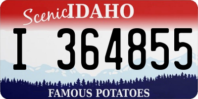 ID license plate I364855