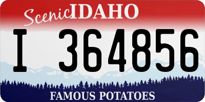 ID license plate I364856
