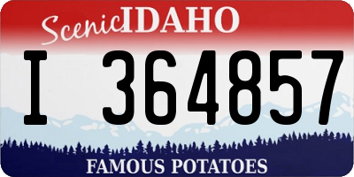 ID license plate I364857