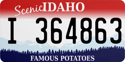 ID license plate I364863