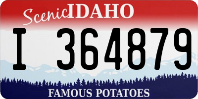 ID license plate I364879