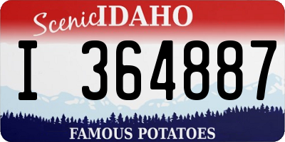 ID license plate I364887
