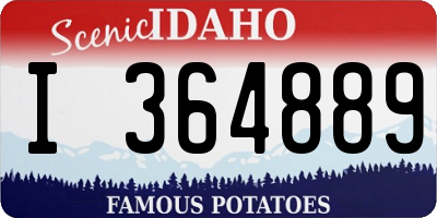 ID license plate I364889