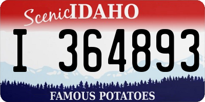 ID license plate I364893