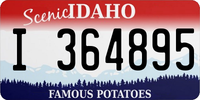 ID license plate I364895