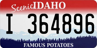 ID license plate I364896