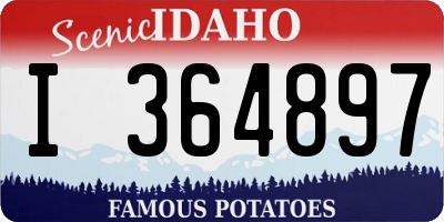 ID license plate I364897