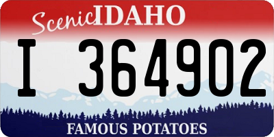 ID license plate I364902