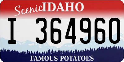 ID license plate I364960