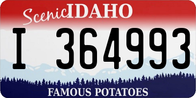 ID license plate I364993