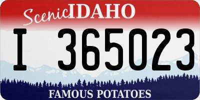 ID license plate I365023