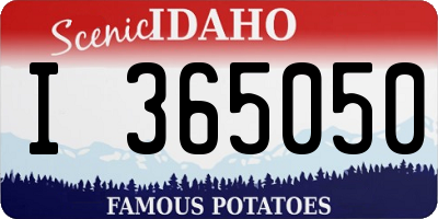ID license plate I365050