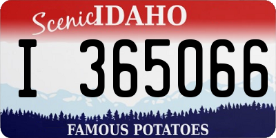 ID license plate I365066