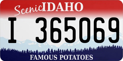 ID license plate I365069