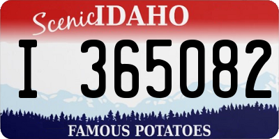 ID license plate I365082