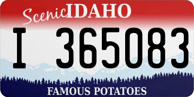 ID license plate I365083