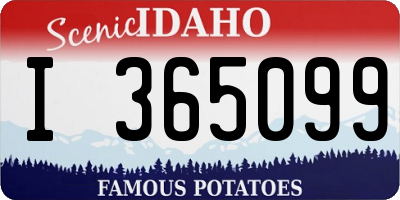 ID license plate I365099