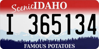 ID license plate I365134