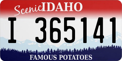 ID license plate I365141