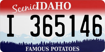 ID license plate I365146