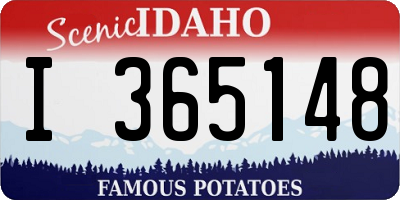 ID license plate I365148