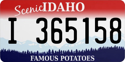 ID license plate I365158