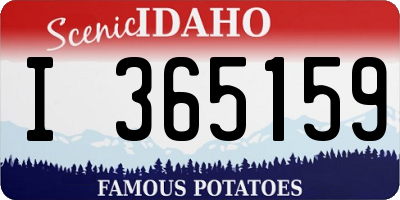 ID license plate I365159