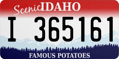 ID license plate I365161