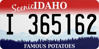ID license plate I365162