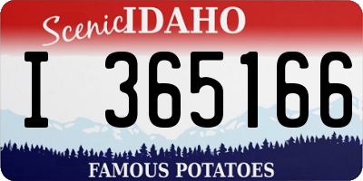 ID license plate I365166