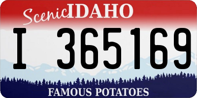 ID license plate I365169