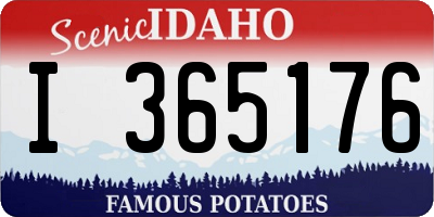 ID license plate I365176