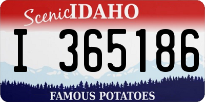 ID license plate I365186
