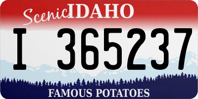 ID license plate I365237