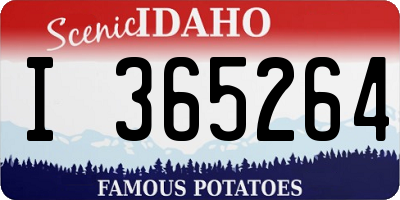 ID license plate I365264