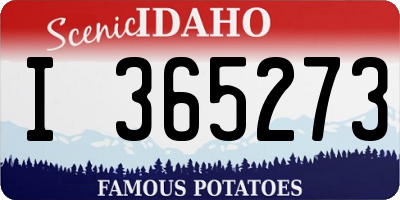 ID license plate I365273