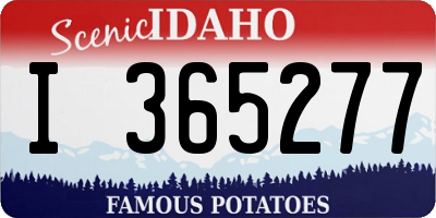 ID license plate I365277