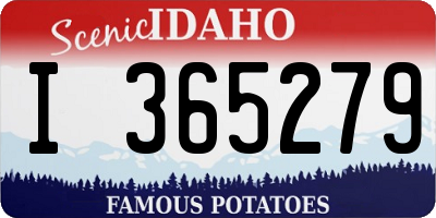ID license plate I365279