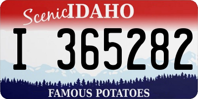 ID license plate I365282