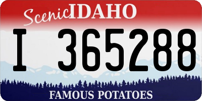 ID license plate I365288