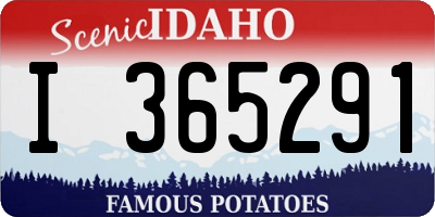 ID license plate I365291