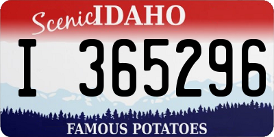ID license plate I365296