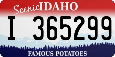ID license plate I365299