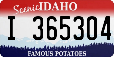 ID license plate I365304