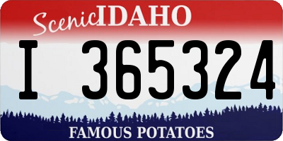 ID license plate I365324