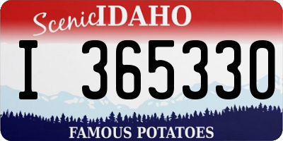 ID license plate I365330